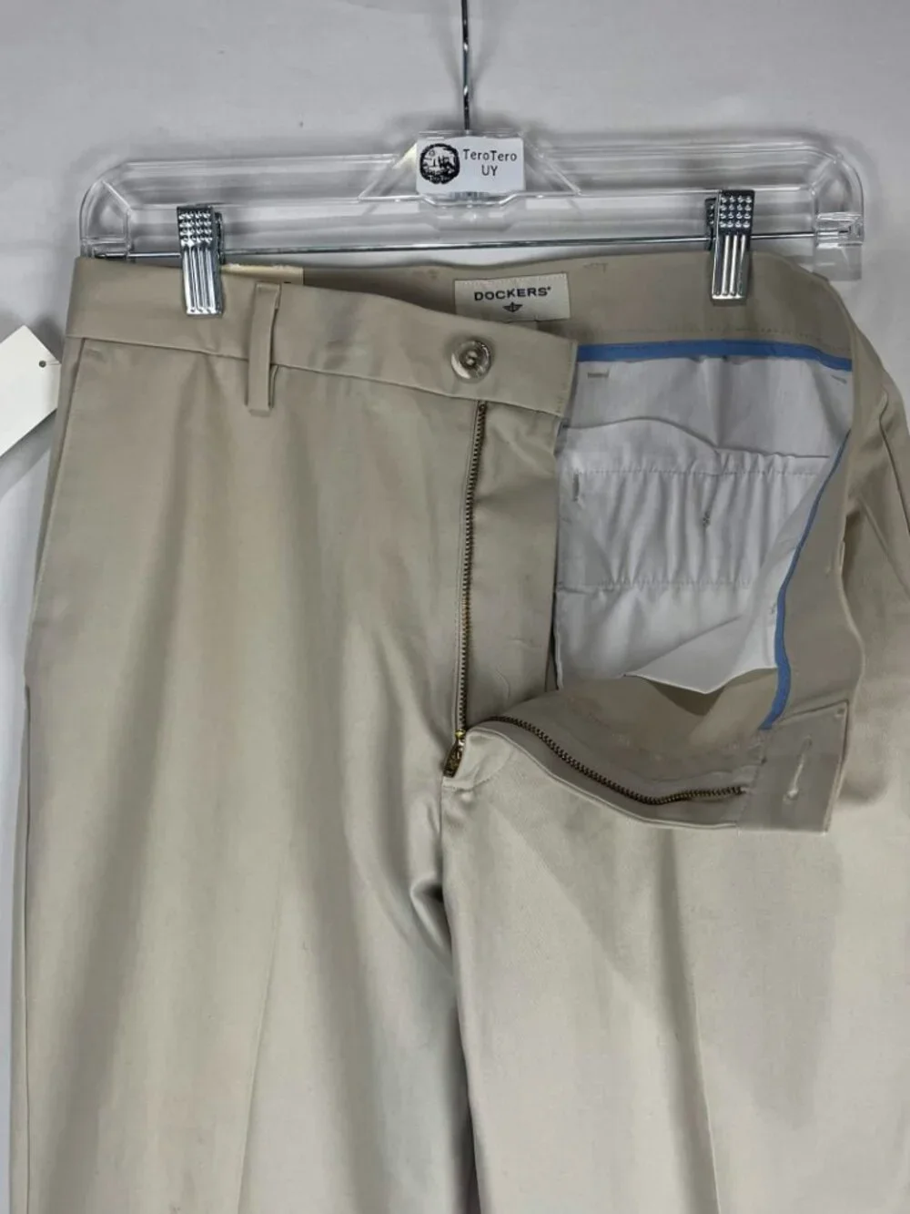EUC Dockers Signature Khaki Pants Mens Beige The Best Pressed Classic Fit 30x30